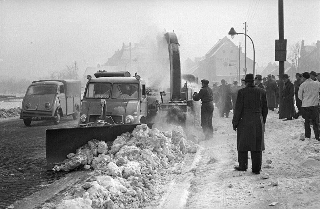 Schneeräumung, 1956
